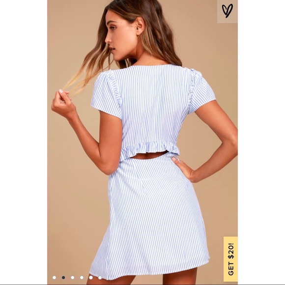 Lulu’s Striped Tie-Front Dress - Picture 2 of 3